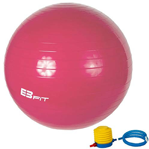 Gymnastikball mit Luftpumpe Ø 75 cm, 200 kg belastbar, Fitness, Yoga, Pilates UVM