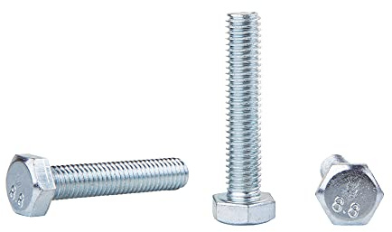 Lot de 40 boulons hexagonaux DIN 933 en acier zingué M8 x 40 mm Grade 8.8 Vis hexagonales entièrement filetées Tête hexagonale Boulon de taraud (40, M8 x 40 mm)