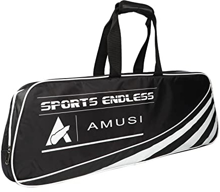 Professionelle Badmintonschlägertasche 2-3 Schläger Schlägertasche Squash Aufbewahrungstasche Große Kapazität Tennisschläger Umhängetasche Tragbare Tennis Schutztragetasche mit verstellbarem Riemen