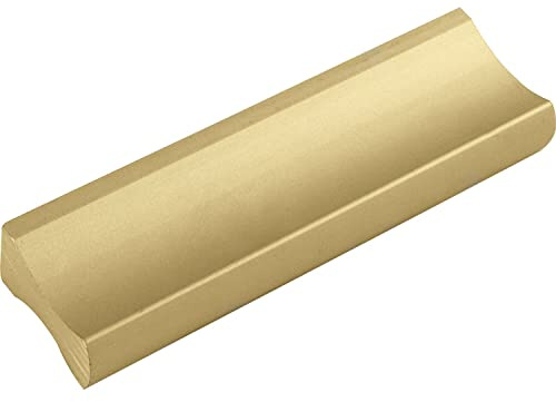 ALLES IM GRIFF Möbelgriff Alto LA 32mm - flacher Schubladengriff Breite 58mm - ideal Schubladen, Aluminium gold matt