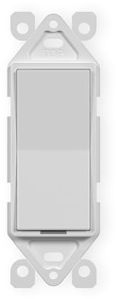 Levven Wireless Light Switch (UL & ETL Listed), On/Off and Dimming White Decorator-Style Switch - Requires Levven Power Controller