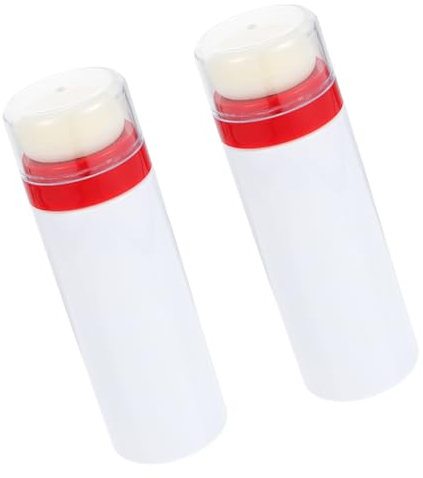 ibasenice 2stücke Tragbare Puderquaste-flasche Mit Halter Puderquaste-box Aus Hochwertigem Material Flasche Für Junge Mädchen Talkumpuder-halter Praktisch Und Sicher