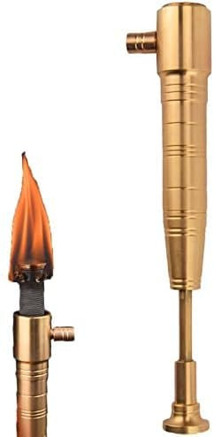 Fackel, Altmodische Feuerzeuge, Kerosin, Winddicht, Mini-Stabfeuerzeug, Kerosin, Gasfeuerzeug, Nachfüllbar, Weiche Flamme Für Sammlung, Dekoratives Outdoor-Geschenk, Gold, Kurz,Picturesque234