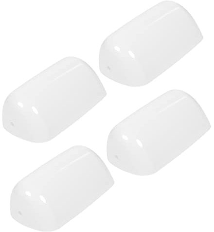 BESTonZON 4stücke Bankers Lampen Schirme Aus Robustem Pp Material Vintage Ersatz Lampenschirme Für Tischleuchten Staubabweisend Einfach Zu Montieren Eleganter Retro Stil Für Büro Und Zuhause