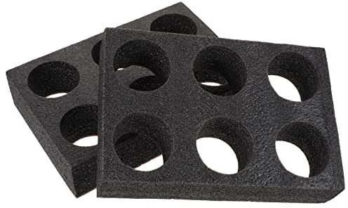 Vassoio for auto Portabicchieri da caffè 2 Pezzi Portabicchieri in schiuma for tazze da caffè da asporto Vassoio portabevande for campeggio Roulotte Camper Barche - Spazio for 6 tazze Supporto for taz