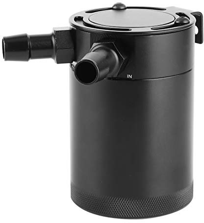 Car Oil Reservoir, 2 Port Oil Catch Can 300ml Aluminum Alloy Baffled Reservoir Tank Accessory