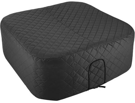 Asixxsix Couverture de Spa de 57 Pouces, Couverture de Spa Extérieure étanche à la Poussière, Couverture Thermique Gonflable de Spa à Couverture Complète, Protecteur D'isolation pour Garder