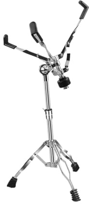 Yardwe Höhenverstellbarer Drumständer aus Legierung mit Drumstickhalter Leichter und Tragbarer Snare Drum Ständer für Schlaginstrumente und Bühnengebrauch