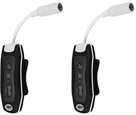 Remingtape 2X 8GB Lecteur MP3 Natation Plongee sous-Marine Spa Radio + FM Etanche Casque Noir
