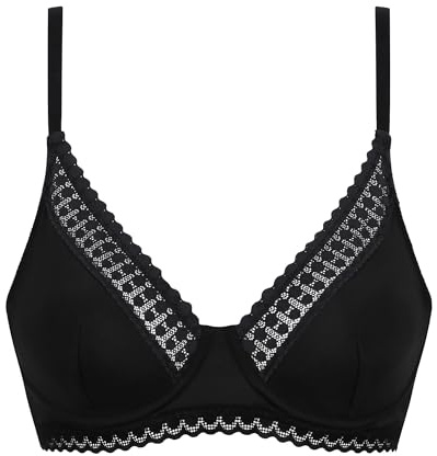 DIM Femme - Soutien-Gorge Daily Micro C/A Foulard – x1 | Microfibre Douce | Forme Triangle Moderne | Maintien Invisible | Finition Dentelle Plate