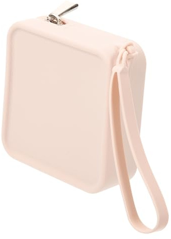 Beavorty Borsa in Silicone per Assorbenti Igienici Texture Effetto Pelle, Portatile e Compatta, la Prima Mestruazione e Ragazze Giovani Attive