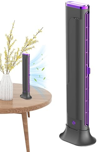 AC Fan for Bedroom – Personal Fan for Desk, Quiet Rechargeable Devices with Powerful Air Flow for Indoor Home Bedroom Office Student Residence Garage