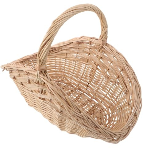 CIYODO Cestino in Vimini Resistente con da Picnic per e Pane Portagiochi Naturale per e Design Traspirante Antiumidità