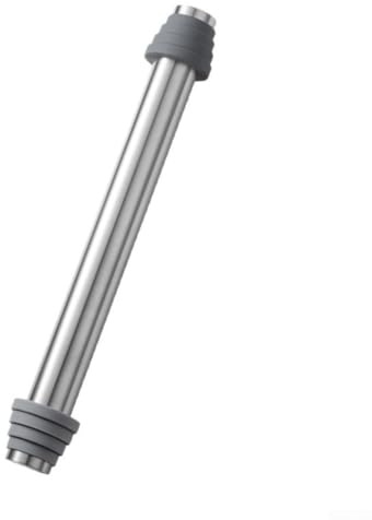 Mattarello in acciaio inox, con anelli spessi per impasto, pizza, torta, pasticceria, pasta