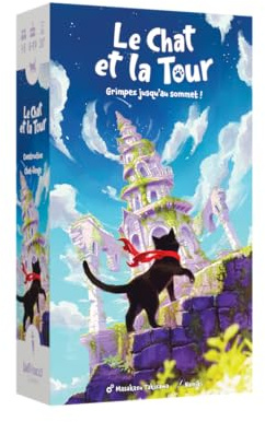 Le Chat et la Tour – Jeu de Dextérité Coopératif ou Compétitif | Unfriendly Games | 1 à 5 Joueurs | Dès 8 Ans | 20 Min | Poétique & Tactile | Blackrock Games