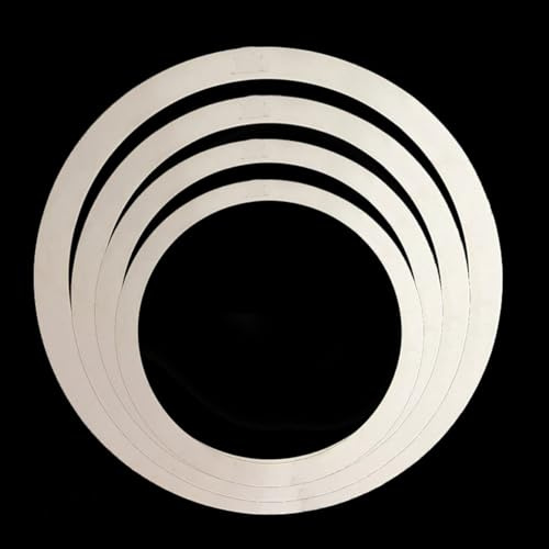 Schlagzeug-Dämpfer-Ringe, 4-teiliges Set für 25,4 cm, 30,5 cm, 35,6 cm, 40,6 cm (10, 12, 14, 16 Zoll) Schlagzeugköpfe – PET-Tonkontroll-Schalldämpfer für Schlagzeug-Kits,