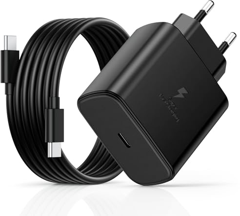 45W USB C Charger Fast Charging with Type C Cables 2M, for Samsung Galaxy S26 S25 Ultra S24 S23 S22 S21 FE A57 A56 A55 A54 A37 A36 A35 A25 A26 A17 A16 Mobile Phone Fe USB-C AC Adapter Power Socket