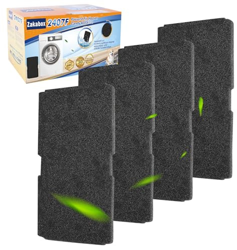 ZaKaBox 4 Pack Sponge Filter for Beko Tumble Dryer 2964840100 | Evaporator Filter Sponge 240×155×10mm, Lint Filter for Heat Pump and Condenser Dryer