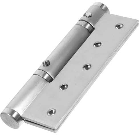 DOITOOL Charnières Automatiques à Ressort en Acier Inoxydable, Charnière de Porte à Fermeture Automatique, Acier Inox, Modèle Simple, pour Portes de Couloirs, Escaliers et Entrées