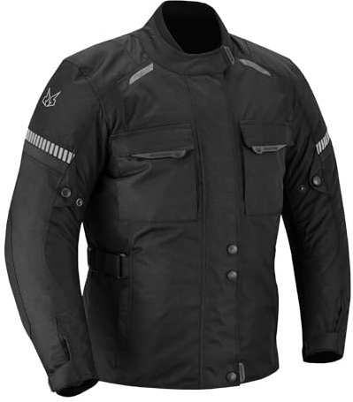 outletMOTARD Chaqueta Moto Mujer 4 Estaciones Impermeable con Protecciones CE incluídas y Forro Extraíble