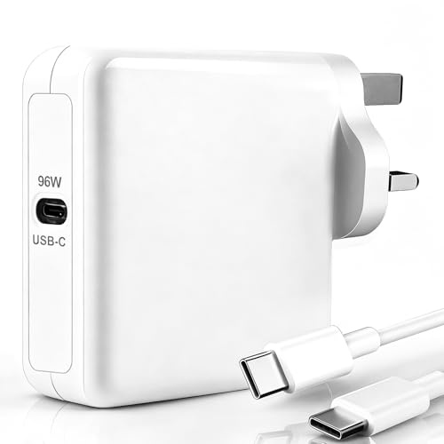 SCOVEE 96W Super Fast USB C Laptop Charger, Compatible with Mac Book Air M3 M2 M1, Mac Book Pro 16,15,14,13 Inch 2024, 2023, 2022, 2021 Laptop Power Adapter, Powerful USB-C Fast Charger