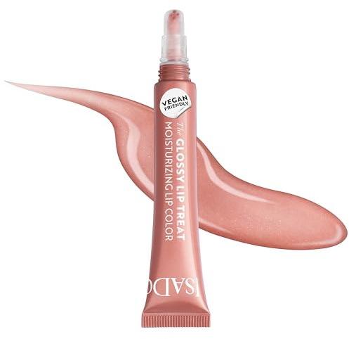 IsaDora Glossy Lip Treat Lipgloss - Pflegender Lip Gloss für volle Lippen - Stimuliert Kollagenbildung - Einzigartiger Glanz ohne zu kleben - Vegan mit Shea-Butter - Ginger Glaze