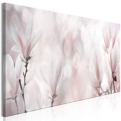 murando - Leinwandbild Magnolie Natur bokeh, 120x40 cm, 1-teilig, modern | Hochwertige Leinwand, sofort aufhängbar, ideal fürs Wohn- oder Schlafzimmer, wasserfest und lichtecht, langlebig, stilvoll