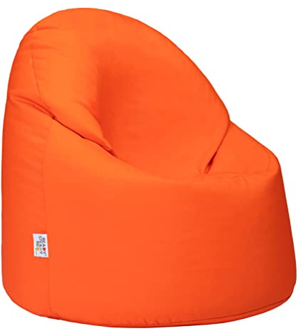Ready Steady Bed Sitzsack Kinder,sitzsack Outdoor, Sitzsack mit Füllung, Bequemer Kinder Gaming Sessel, Kuschelsessel, Lese Sessel, Schlafzimmer, Kinderzimmer, Spielzimmer (Orange)