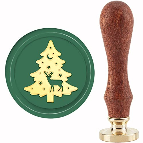 craspire Wachssiegelstempel „Weihnachtsbaum“, Elchmond, Siegelstempel