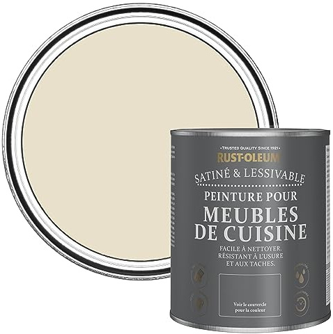 Rust-Oleum Beige Scrubbable Kitchen Cupboard Paint in Satin Finish - Longsands 750ml