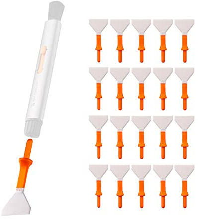 K&F Concept Lot de 20 stylos de nettoyage multifonctions polyvalents pour capteurs (taille complète) | Parfait pour les appareils photo reflex et sans miroir