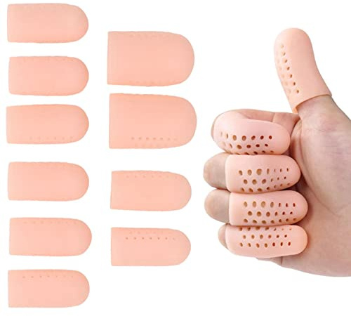 Fundas Protectoras Para Dedos De Los Pies, 10 Uds. Dedo Del Pie Tapa De Silicona Transpirable Alivio Del Dolor Dedo Del Pie Protector Para Callos Ampolla