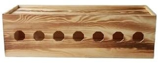 CLoxks Kabelbox Anschlussdose aus massivem Holz, Retro, einfache Steckdraht-Aufbewahrungsbox, Steckdose, Steckplatine, Netzkabelbox Kabelmanagement Box (Size : 50cm)