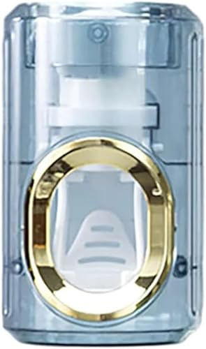 Presse-dentifrice léger de luxe 2024 - Presse-dentifrice automatique - Presse-tube de dentifrice - Sans perforation - Support mural pour salle de bain - Bleu