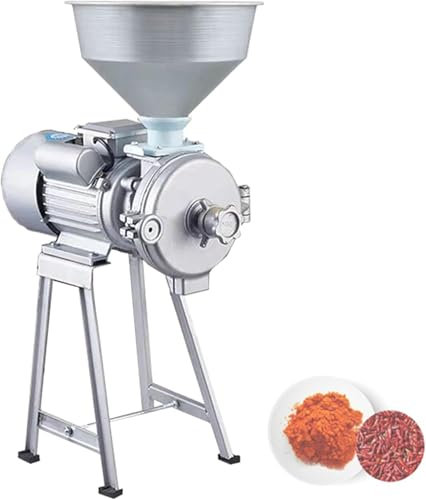 ZJGFCB Soybean Grinder 3000W Commercial Stainless Steel Corn Grinder Industrial Flour Milling Machine For Pepper Soybean Peanut Herbs Grains