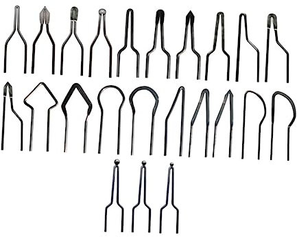 23 Stück Hochimpedanz Pyrographie Drahtspitzen Set Nickel-Chrom Legierung Kompatibel Mit 30-50W Brandmalerei Maschinen Für Holz Leder Papier