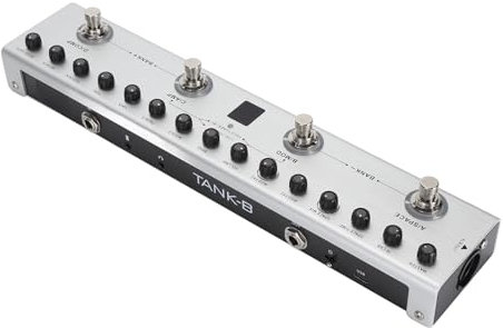 36-Ton-Multifunktions-Basseffektor 9 AMP Digitales Gitarrenpedal mit Wiederaufladbarem IR-Multieffektpedal Bearbeitbare Voreinstellungen -Aufnahme für E-Gitarren-Effektpedal