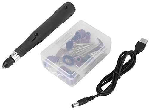 ANKROYU Stylo de meulage électrique, mini perceuse électrique, rectifieuse, mini stylo de meuleuse électrique portable pour couper, gravure, fraisage, meulage