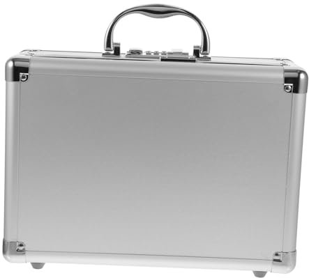 UKCOCO Portable Aluminum Alloy Toolbox Password Lock, Multifunctional Handheld Tool Storage Case for Maintenance and Tool Organizer, Small Size Carrying Case for Men