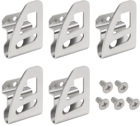 ChgImposs 5pcs Electric Drill Belt Clip Replacement Hooks Clips Tools Holder Fit for Milwaukee Impact Drills Tools, Belt Holder Clips