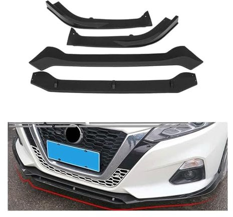 Frontstoßstange Spoiler Für Altima 2019 2020 Frontschürze Lippe Kinn Spoiler Carbon Look Front Diffusor Diffusor Mattschwarz Auto Front Spoiler(B)