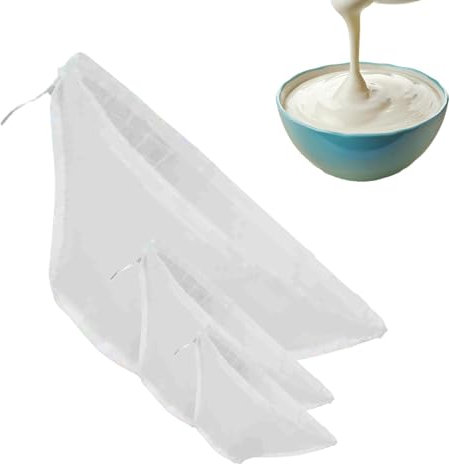 Nussmilchbeutel - Nussmilchbeutel Wiederverwendbarer Filter für Nussmilch | Sieb für Hafermilch und Mandelmilch, Cashewnüsse, Umweltfreundlicher Milchbeutel auf pflanzlicher Basis, Beutel