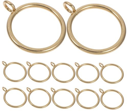 POPETPOP 20pezzi Anelli per Tende in Metallo Robusto Occhielli per Aste per Tende e Ganci per Pannelli Accessori per da Finestra