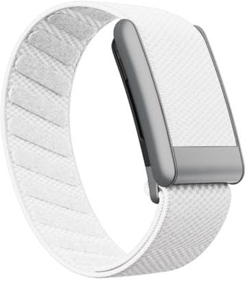 Bands Fit Whoop 5.0 und MG kompatibles SuperKnit Ersatzarmband, Edelmetall, ultraweich, hohe Leistung, Premium-Qualität, bequem, atmungsaktiv und langlebig, Weiß