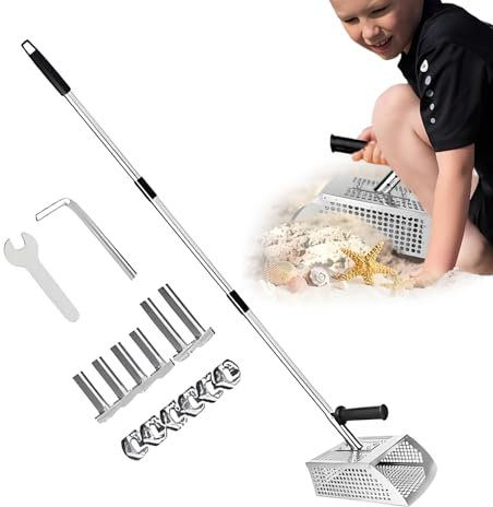 Metal Detector Shovel | Stainless Steel with Long Non-Slip Handle for Digging, Finding and Treasure Finding