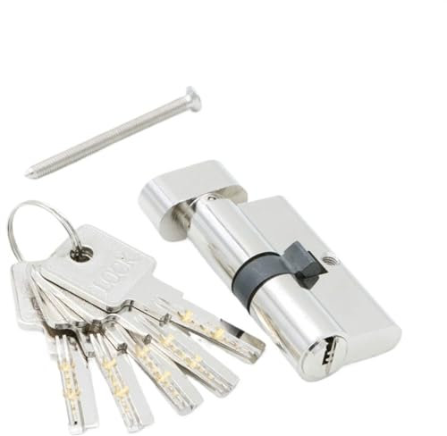 IZHAOGJING Schließzylinder, Zylinderschloss Türschlösser, Sicherheitsschließzylinder, 70 mm, 80 mm, USO apto para Dicke, Türschloss USO apto para Zuhause, Kernschließzylinder, 5 Schlüssel(70mm32)