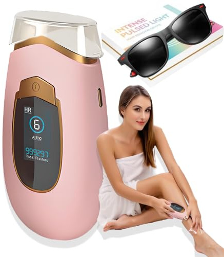 2025 Nuevo Depiladora Por Luz Pulsada, 2 En 1, Para Mujer y Hombre, Depilación De Cara, Cuerpo y Zona De Bikini, Tecnología Avanzada Para Resultados Duraderos (Rosa)