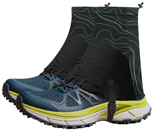 Infreecs Trail Low Gaiters Unisex, Trailrunning-Schuhgamaschen zum Laufen | wasserdichte, Atmungsaktive Low Gamasche mit Rutschschutz & Haken, Perfekt für Wandern, Outdoor, Camping & Klettern