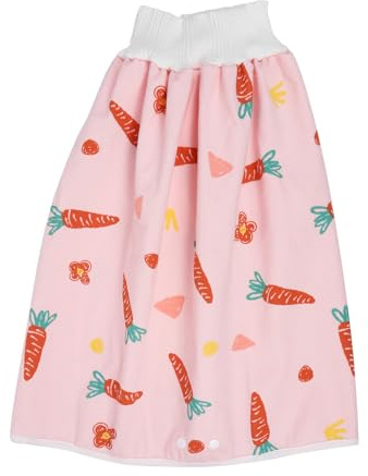 HAMPPLIES Jupe Apprentissage Propreté pour Garçon Fille Réutilisable Doux avec Doublure Imperméable pour Prévenir les Fuites