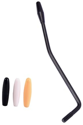 3 Puntas Brazo de Trémolo de con Rosca de 6mm | Metal Negro, Repuesto para Eléctrica, Cambios de Tensión y Tono, Efectos Vibrato
